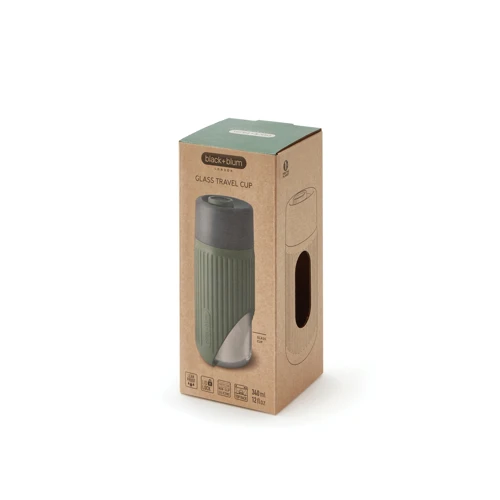 Black+Blum 340 ml-es üveg utazópohár Zöld 