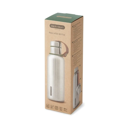 Black+Blum szigetelt vizespalack, kicsi, 500 ml Zöld 