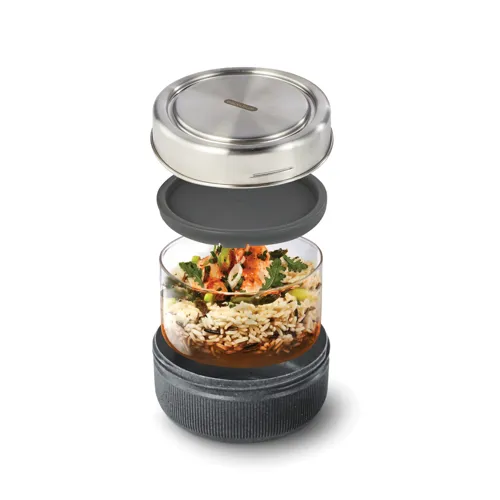 Black+Blum üveg uzsonnás tál, 750 ml Szürke 
