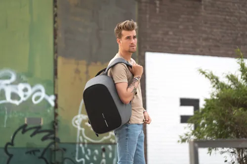 Bobby Hero Regular lopásbiztos hátizsák Szürke 