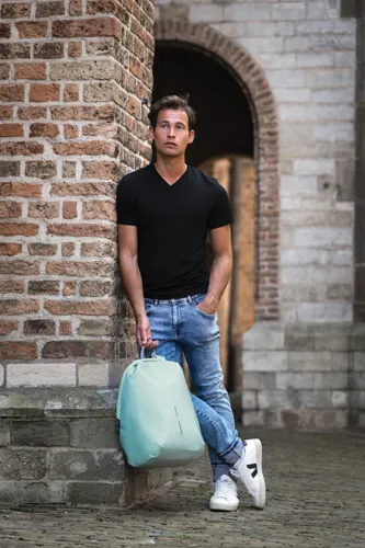 Bobby Soft lopásbiztos hátizsák Zöld 