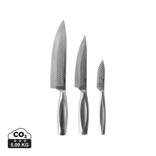 BOSKA Monaco+ konyhakések, 3 db-os készlet Szürke 