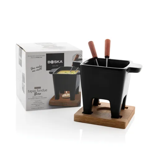 BOSKA Tapas fekete fondü készlet - 300 ml Fekete 