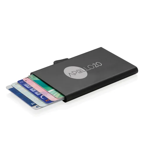 C-Secure alumínium RFID kártyatartó Fekete 