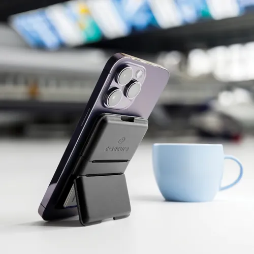 C-Secure MagSafe pénztárca telefonra Fekete 
