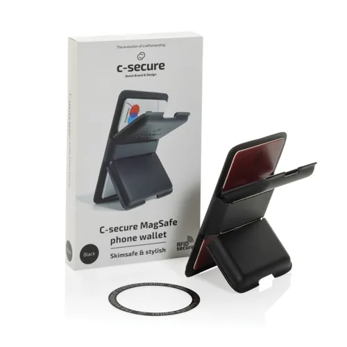 C-Secure MagSafe pénztárca telefonra Fekete 