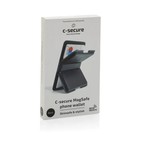 C-Secure MagSafe pénztárca telefonra Fekete 