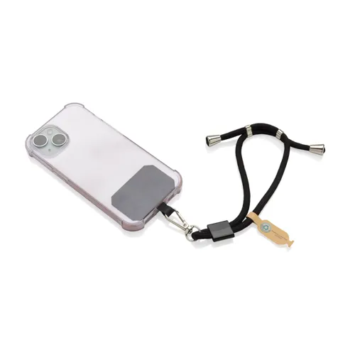 CarryLoop RCS újrahaszn. PET állíth. telefontartó csuklópánt Fekete 