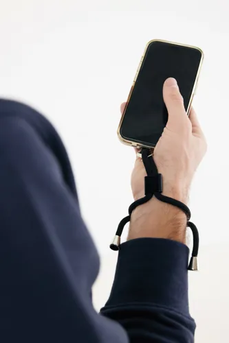 CarryLoop RCS újrahaszn. PET állíth. telefontartó csuklópánt Fekete 