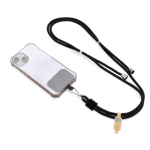 CarryLoop RCS újrahaszn. PET állítható telefontartó nyakpánt Fekete 