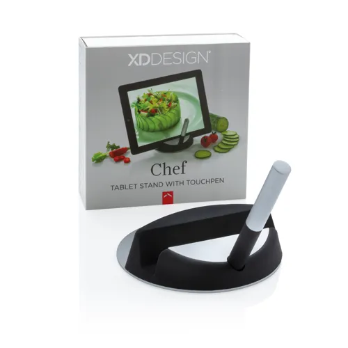 Chef tablet állvány és érintőpálca Fekete 
