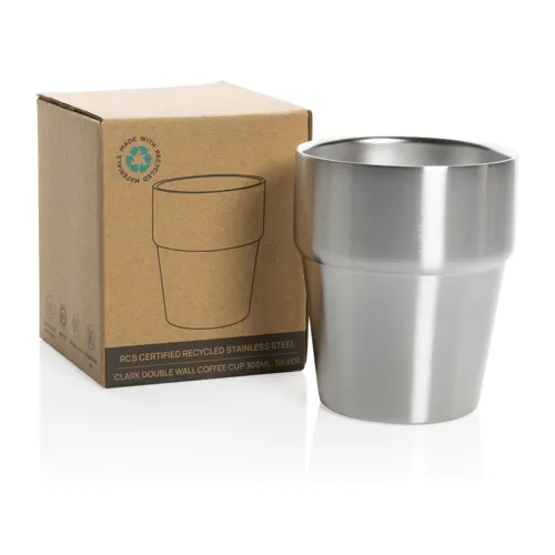 Clark RCS duplafalú kávéscsésze, 300 ml Szürke 