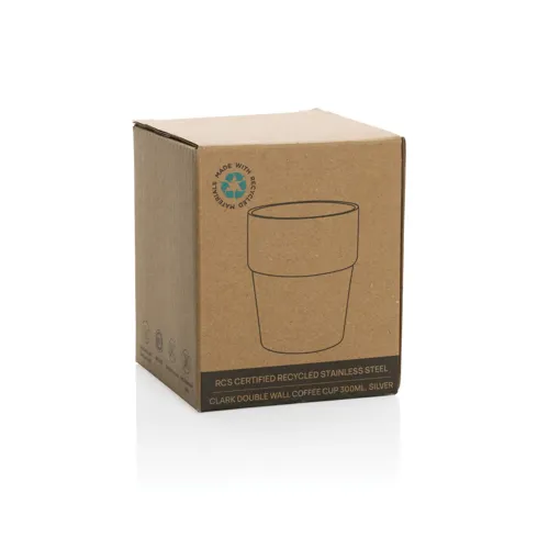 Clark RCS duplafalú kávéscsésze, 300 ml Szürke 