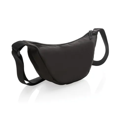 Crescent AWARE™ RPET félhold alakú sling táska Fekete 