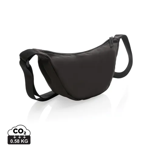 Crescent AWARE™ RPET félhold alakú sling táska Fekete 
