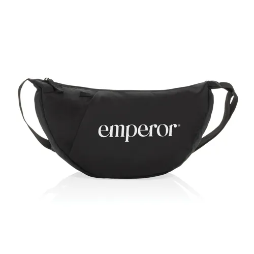 Crescent XL AWARE™ RPET félhold alakú sling táska Fekete 