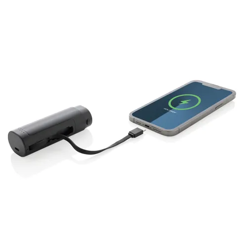 CycleCell 5000 mAh-s cserélhető akkumulátoros powerbank Fekete 