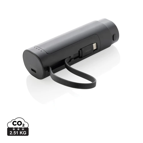 CycleCell 5000 mAh-s cserélhető akkumulátoros powerbank Fekete 