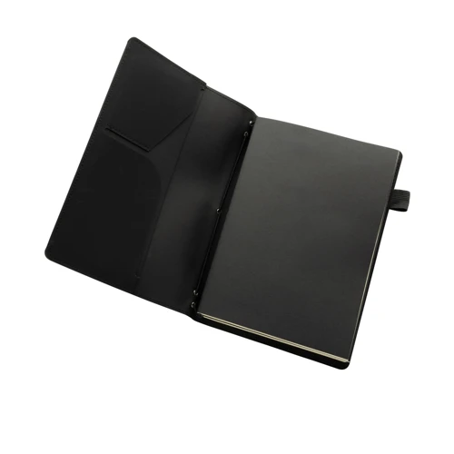 Daily Notes Binder 3 in 1 refillable PU notebook Fekete 