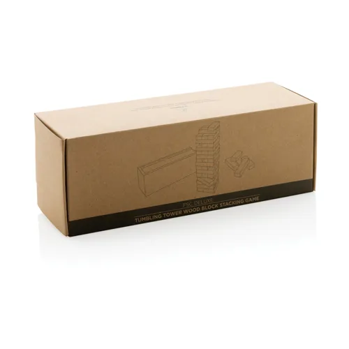 Deluxe jenga fa torony társasjáték Fehér 