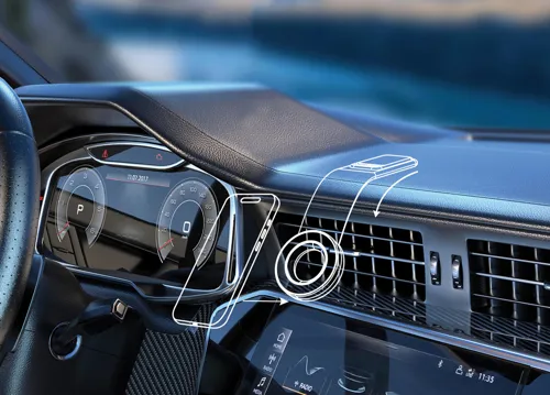 DriveGrip RCS újrah. műanyag mágneses autós tartó Fekete 