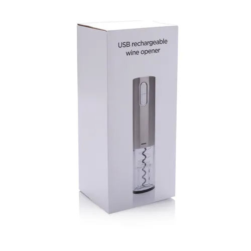Elektromos bornyitó USB töltővel Szürke 