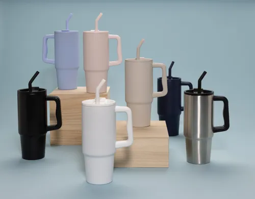 Embrace deluxe RCS újrah. rozsdamentes acél pohár, 900 ml Fekete 