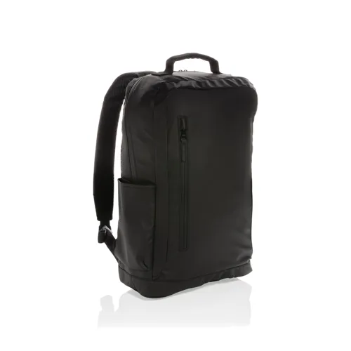 Fashion 15,6"-es PVC-mentes laptop hátizsák Fekete 