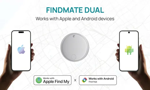 Findmate Dual RCS újrahaszn. műanyag tárgykereső IPX 5 Fehér 