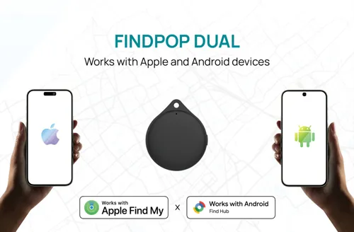 Findpop Dual RCS újrahaszn. műanyag lokátor IPX5 Fekete 