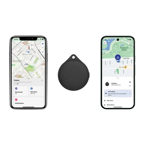 Findpop Dual RCS újrahaszn. műanyag lokátor IPX5 Fekete 