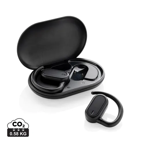 Fitsound RCS újrah. műa. nyitott kialakítású TWS fülhallgató Fekete 