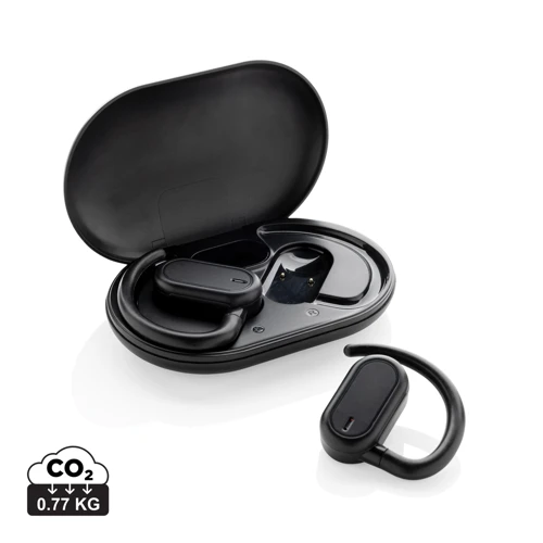 Fitsound RCS újrah. műa. nyitott kialakítású TWS fülhallgató Fekete 