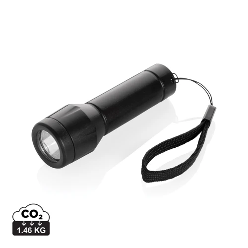 Flara RSC újrahaszn. műanyag USB újratölthető zseblámpa Fekete 