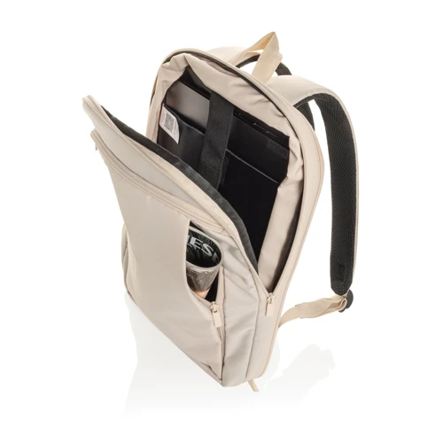 Flexpack Aware™ RPET bővíthető vékony 15,6" laptop hátizsák Barna 