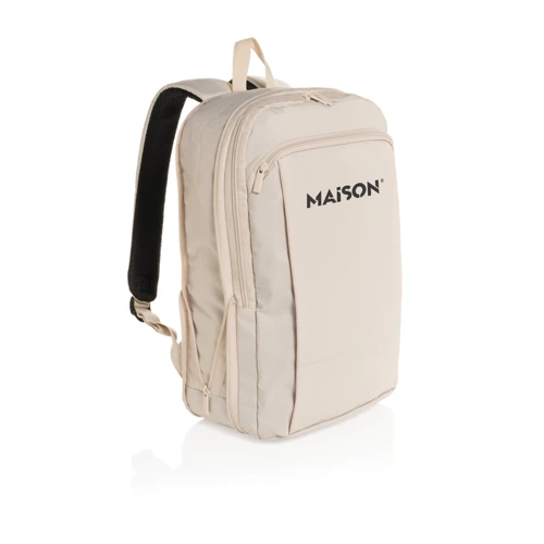 Flexpack Aware™ RPET bővíthető vékony 15,6" laptop hátizsák Barna 
