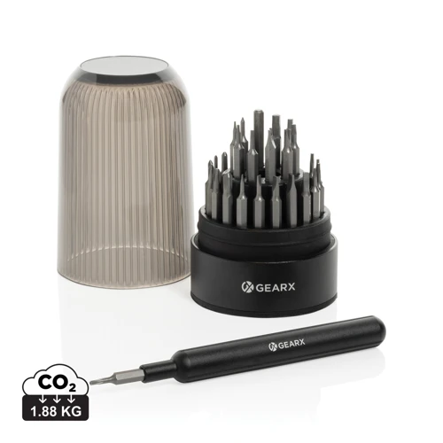 Gear X 31 az 1-ben multifunkciós csavarhúzó készlet Fekete 