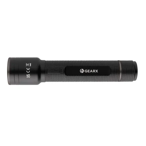 Gear X RCS újrah. alumínium USB újratölthető zseblámpa nagy Fekete 