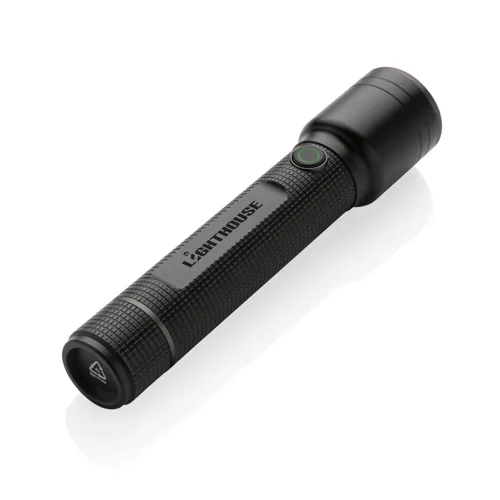Gear X RCS újrah. alumínium USB újratölthető zseblámpa nagy Fekete 