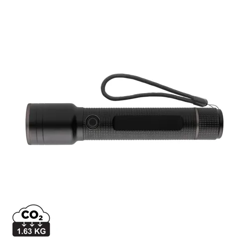 Gear X RCS újrah. alumínium USB újratölthető zseblámpa nagy Fekete 