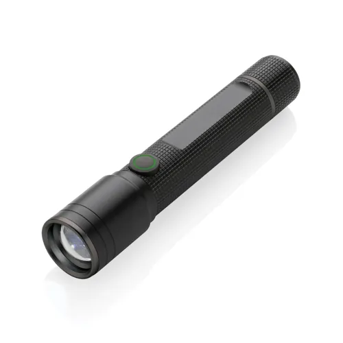 Gear X RCS újrahaszn. alumínium USB újratölthető zseblámpa Fekete 