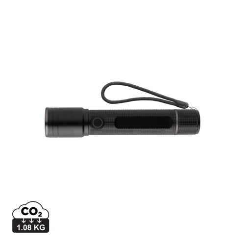 Gear X RCS újrahaszn. alumínium USB újratölthető zseblámpa Fekete 