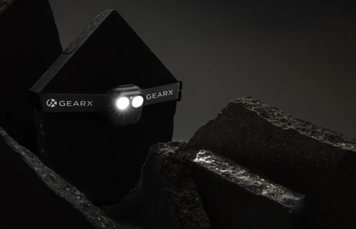 Gear X RCS újrahaszn. műanyag fejlámpa mozgásérzékelővel Fekete 