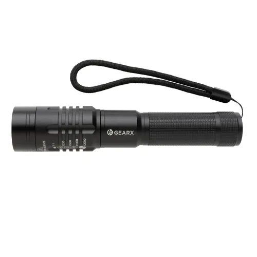 Gear X USB újratölthető zseblámpa Fekete 