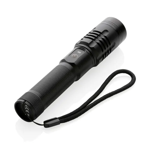 Gear X USB újratölthető zseblámpa Fekete 