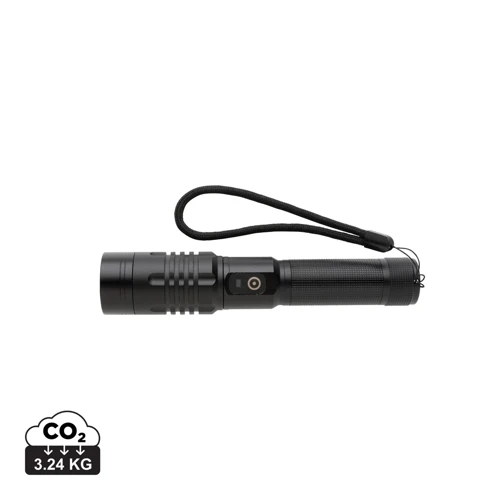 Gear X USB újratölthető zseblámpa Fekete 