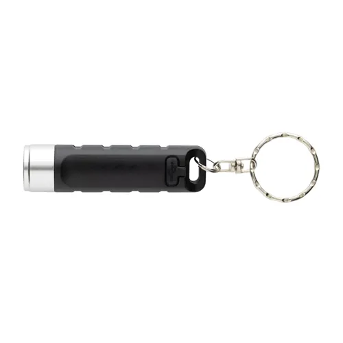 Globix RCS újrah. műanyag USB tölthető kulcstartó zseblámpa Fekete 