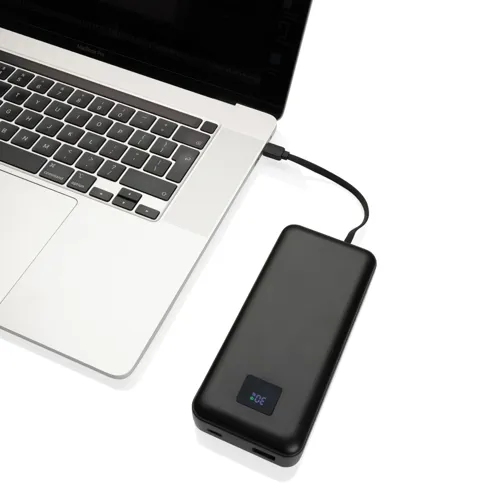Gridley RCS újrah. műanyag 20 000 mAh 65W laptop powerbank Fekete 