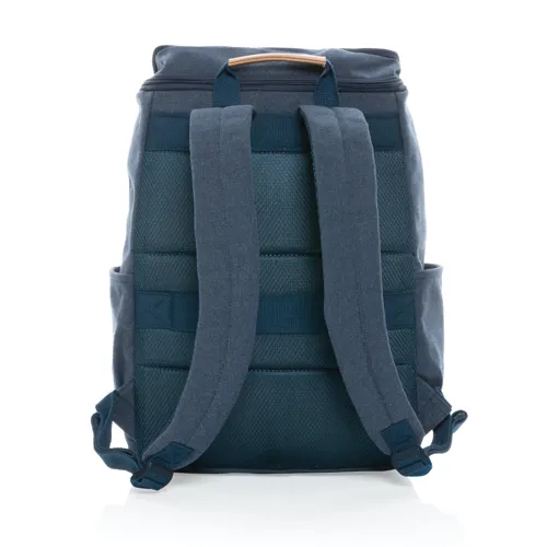 Impact AWARE™ 16oz. újrahasznosított vászon laptop hátizsák Kék 