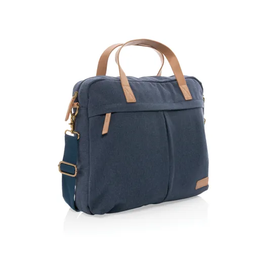 Impact AWARE™ 16oz. újrahasznosított vászon laptop táska Kék 
